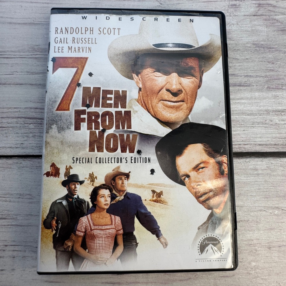 7 Men From Now DVD Special Collector Edition Randolph Scott Lee Marvin Vintage